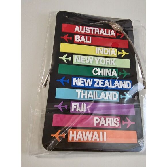 4 Pack TSA Approved, Kids Luggage Tags for suitcases Cute Travel Name Tag - Picture 8 of 10